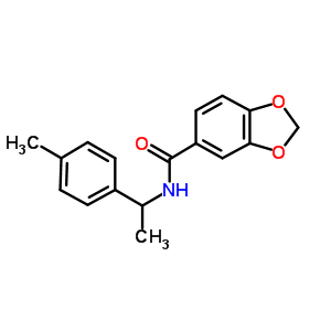 1,3-Benzodioxole-5-carboxamide,n-[1-(4-methylphenyl)ethyl ]- Structure,858036-54-1Structure