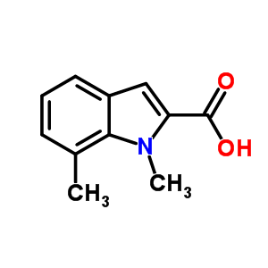 1,7-Dimethyl-1H-indole-2-carboxylic acid Structure,858233-18-8Structure