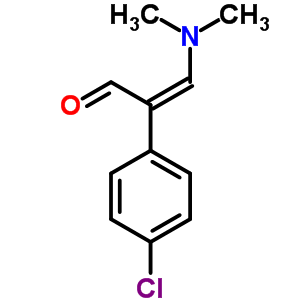 (Z)-2-(4-chlorophenyl)-3-(dimethylamino)-2-propenal Structure,85907-66-0Structure