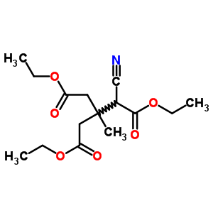 Diethyl 2-cyano-3-(ethoxycarbonylmethyl)-3-methyl-pentanedioate Structure,85963-69-5Structure