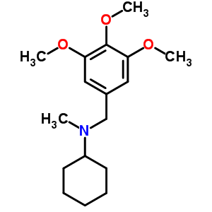 N-methyl-n-[(3,4,5-trimethoxyphenyl)methyl]cyclohexanamine Structure,86029-65-4Structure