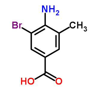 4-Amino-3-bromo-5-methylbenzoic acid Structure,860787-42-4Structure