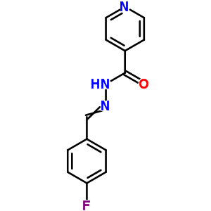 N-[(4-fluorophenyl)methylideneamino]pyridine-4-carboxamide Structure,86189-87-9Structure