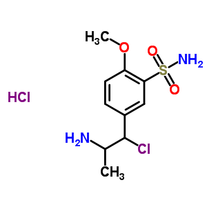 3-Chloro-3-(4’-methoxy-3’-sulfonamidophenyl)-2-propylamine, hydrochloride Structure,86244-33-9Structure