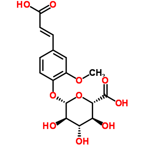 Ferulic acid 4-o-beta-d-glucuronide Structure,86321-24-6Structure