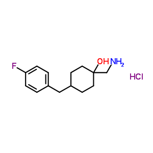 (1R,4r)-1-(aminomethyl)-4-(4-fluorobenzyl)cyclohexanolhydrochloride Structure,863564-53-8Structure