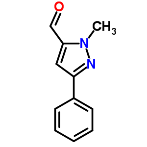 1-Methyl-3-phenyl-1h-pyrazole-5-carbaldehyde Structure,864068-96-2Structure