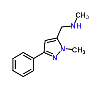 N-methyl-n-[(1-methyl-3-phenyl-1h-pyrazol-5-yl)methyl]amine Structure,864068-98-4Structure