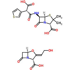 Ticarcillin-clavulanic acid Structure,86482-18-0Structure