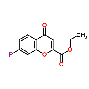 7-Fluoro-4-oxo-4H-chromene-2-carboxylic acid ethyl ester Structure,865449-53-2Structure