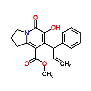 Methyl 6-hydroxy-5-oxo-7-(1-phenylallyl)-1,2,3,5-tetrahydroindolizine-8-carboxylate Structure,866393-54-6Structure