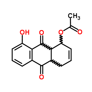 1-Acetoxy-8-hydroxy-1,4,4a,9a-tetrahydroanthraquinone Structure,86668-63-5Structure