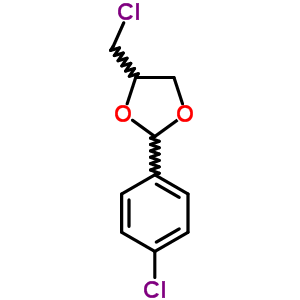 4-(Chloromethyl)-2-(4-chlorophenyl)-1,3-dioxolane Structure,86674-92-2Structure