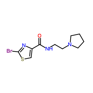 2-Bromo-[n-2-(pyrrolidin-1-yl)ethyl]thiazole-4-carboxamide Structure,867333-36-6Structure