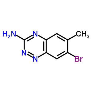 7-Bromo-6-methylbenzo[e][1,2,4]triazin-3-amine Structure,867333-38-8Structure