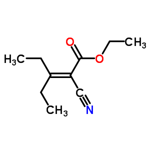 Ethyl 2-cyano-3-ethyl-2-pentenoate Structure,868-04-2Structure