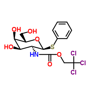 Phenyl 2-deoxy-1-thio-2-(2,2,2-trichloroethoxyformamido)-beta-d-galactopyranoside Structure,868230-98-2Structure