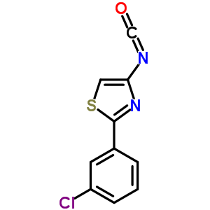 2-(3-Chlorophenyl)-4-isocyanato-1,3-thiazole Structure,868755-59-3Structure