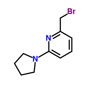 2-(Bromomethyl)-6-pyrrolidin-1-ylpyridine Structure,869901-04-2Structure