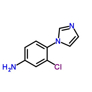 3-Chloro-4-(1H-imidazol-1-yl)aniline Structure,869942-76-7Structure