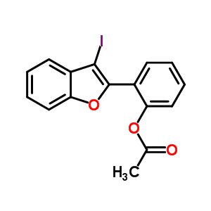 Acetic acid 2-(3-iodo-benzofuran-2-yl)-phenyl ester Structure,870456-37-4Structure