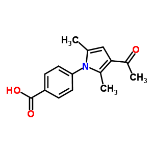 4-(3-Acetyl-2,5-dimethyl-1h-pyrrol-1-yl)benzoic acid Structure,870540-39-9Structure