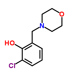 2-Chloro-6-(morpholin-4-ylmethyl)phenol Structure,87059-84-5Structure