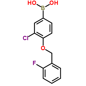 3-Chloro-4-(2-fluorobenzyloxy)phenylboronic acid Structure,870777-28-9Structure