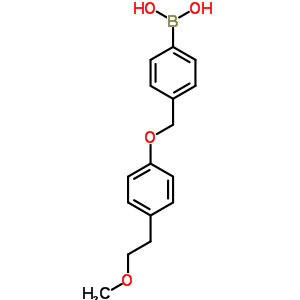 4-[(4-(2-Methoxyethyl)phenoxy)methyl]phenylboronic acid Structure,870779-00-3Structure