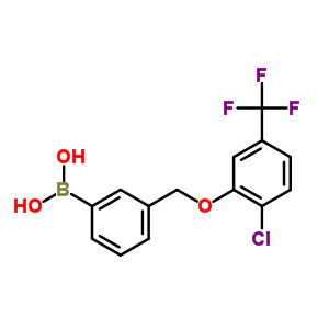 3-((2-Chloro-5-(trifluoromethyl)phenoxy)methyl)phenylboronic acid Structure,871126-25-9Structure