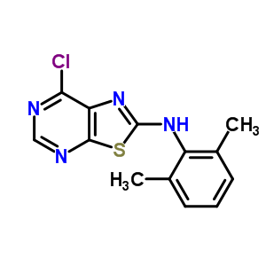 (7-Chlorothiazolo[5,4-d]pyrimidin-2-yl)-(2,6-dimethylphenyl)amine Structure,871266-79-4Structure