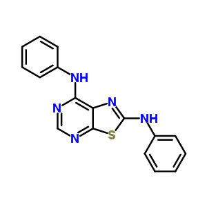 N,n’-diphenylthiazolo[5,4-d]pyrimidine-2,7-diamine Structure,871266-92-1Structure