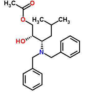 (2S,3s)-3-(dibenzylamino)-2-hydroxy-5-methylhexyl acetate Structure,871949-00-7Structure