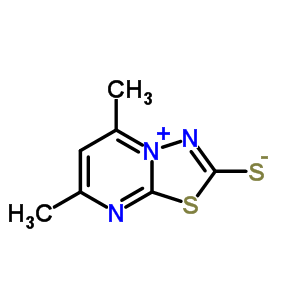 3,4-Thiadiazolo(3,2-a)pyrimidin-4-ium,2,3-dihydro-5,7-dimethyl-2-thioxo-hy Structure,87253-83-6Structure