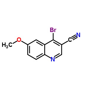 4-Bromo-6-methoxyquinoline-3-carbonitrile Structure,872714-52-8Structure