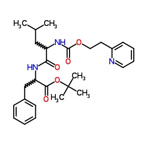 Tert-butyl 2-[[4-methyl-2-(2-pyridin-2-ylethoxycarbonylamino)pentanoyl]amino]-3-phenyl-propanoate Structure,87325-31-3Structure