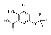 2-Amino-3-bromo-5-(trifluoromethoxy)benzoic acid Structure,874774-41-1Structure