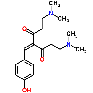 1,7-Bis(dimethylamino)-4-(4-hydroxybenzylidene)-3,5-heptanedione Structure,87497-28-7Structure