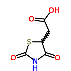 2-[(5s)-2,4-Dioxothiazolidin-5-yl]acetate Structure,875-97-8Structure