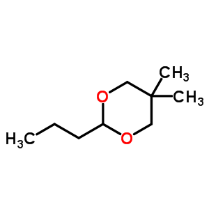 5,5-Dimethyl-2-propyl-1,3-dioxane Structure,876-28-8Structure