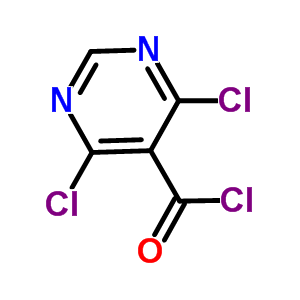 4,6-Dichloropyrimidine-5-carboxylic acid chloride Structure,87600-97-3Structure