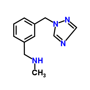 N-methyl-n-[3-(1h-1,2,4-triazol-1-ylmethyl)benzyl]amine Structure,876316-32-4Structure