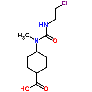 4-(2-Chloroethylcarbamoyl-methyl-amino)cyclohexane-1-carboxylic acid Structure,87640-30-0Structure