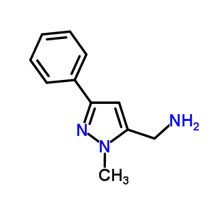 (1-Methyl-3-phenyl-1h-pyrazol-5-yl)methylamine Structure,876728-39-1Structure