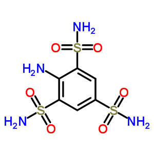 2-Aminobenzene-1,3,5-trisulfonamide Structure,87743-18-8Structure