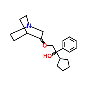 3-(2-Phenyl-2-cyclopentyl-2-hydroxyethoxy)quinuclidine Structure,87827-02-9Structure