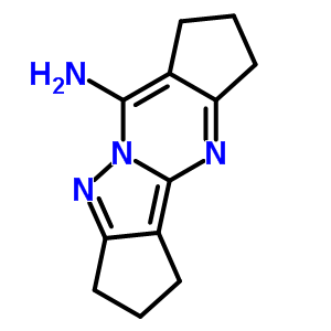 1,2,3,7,8,9-Hexahydrocyclopenta[d]cyclopenta[3,4]pyrazolo[1,5-a]pyrimidin-6-amine Structure,878417-21-1Structure