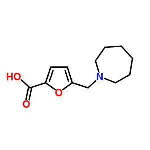 5-(Azepan-1-ylmethyl)-2-furoic acid Structure,878680-54-7Structure