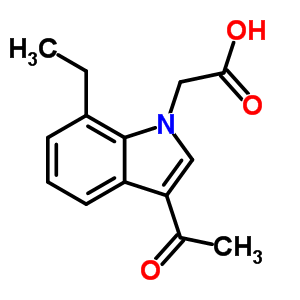 (3-Acetyl-7-ethyl-indol-1-yl)-acetic acid Structure,878681-51-7Structure