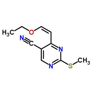 4-[(1Z)-2-ethoxyethenyl]-2-(methylthio)-5-pyrimidinecarbonitrile Structure,878804-79-6Structure